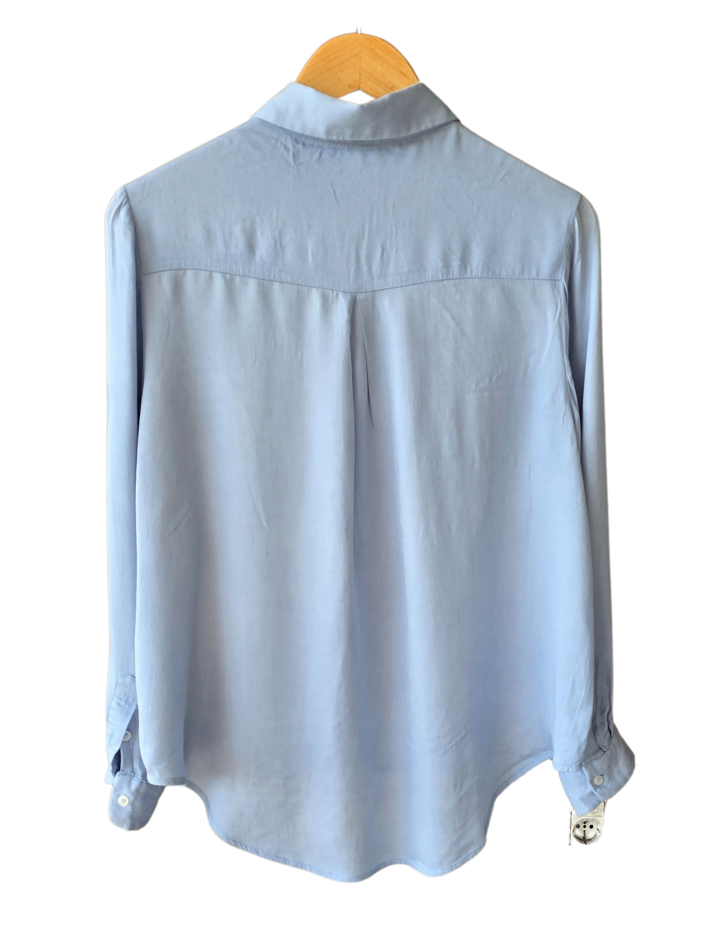 Camisa Cher, celeste de algodón, talle 2