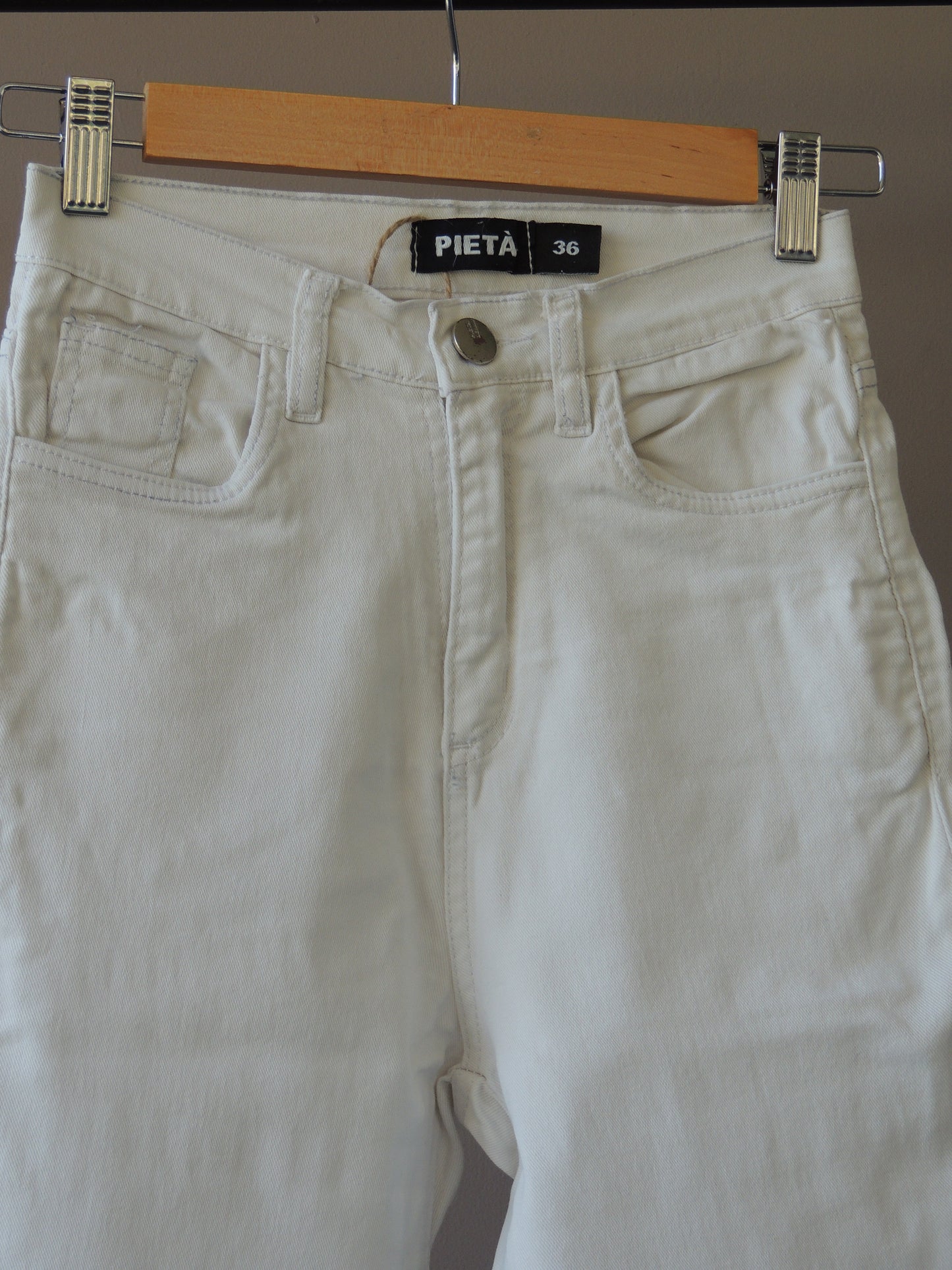 Jean Blanco Oxford Pieta, talle 38