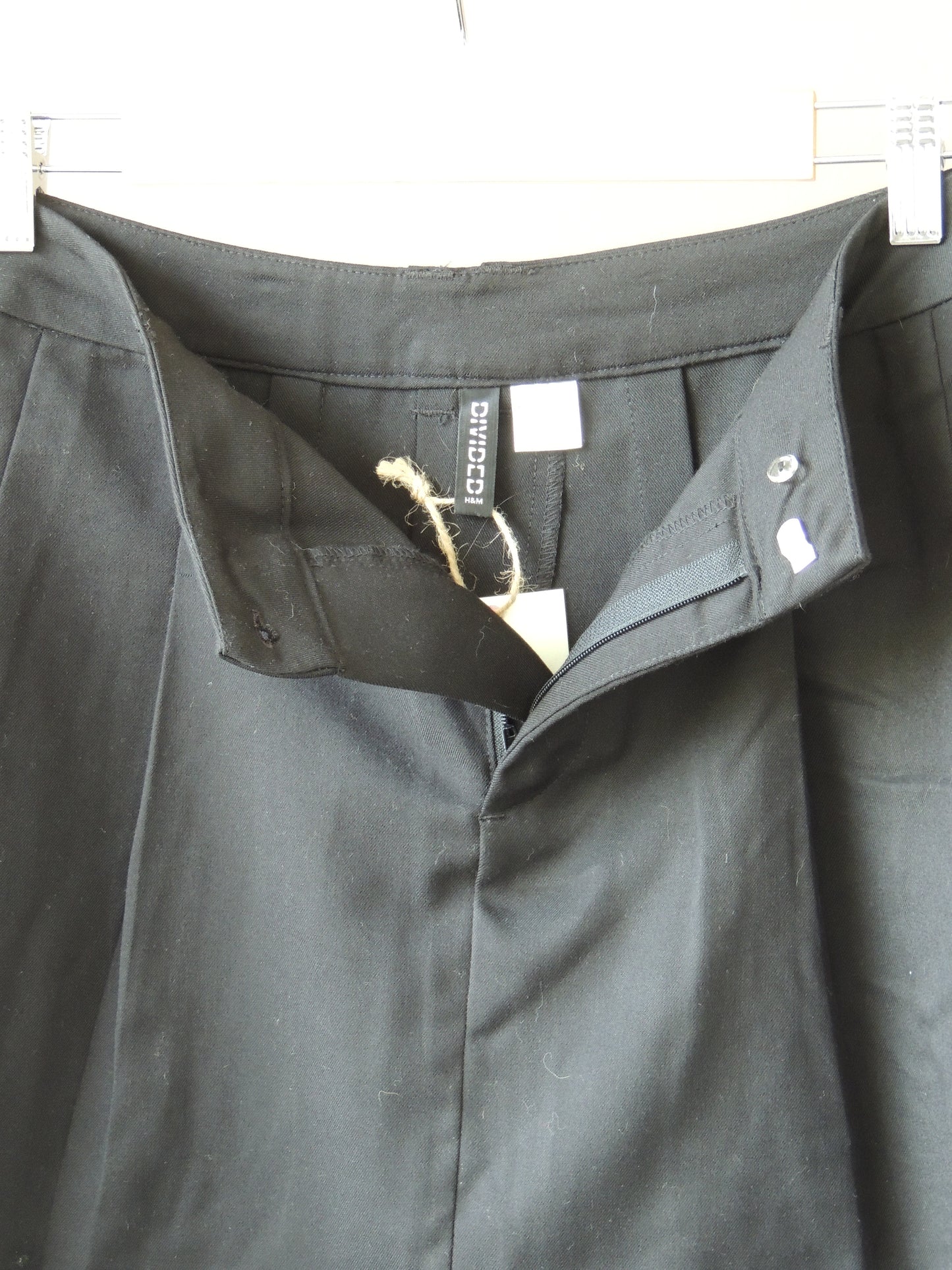 Pollera tableada H&M, talle S negra