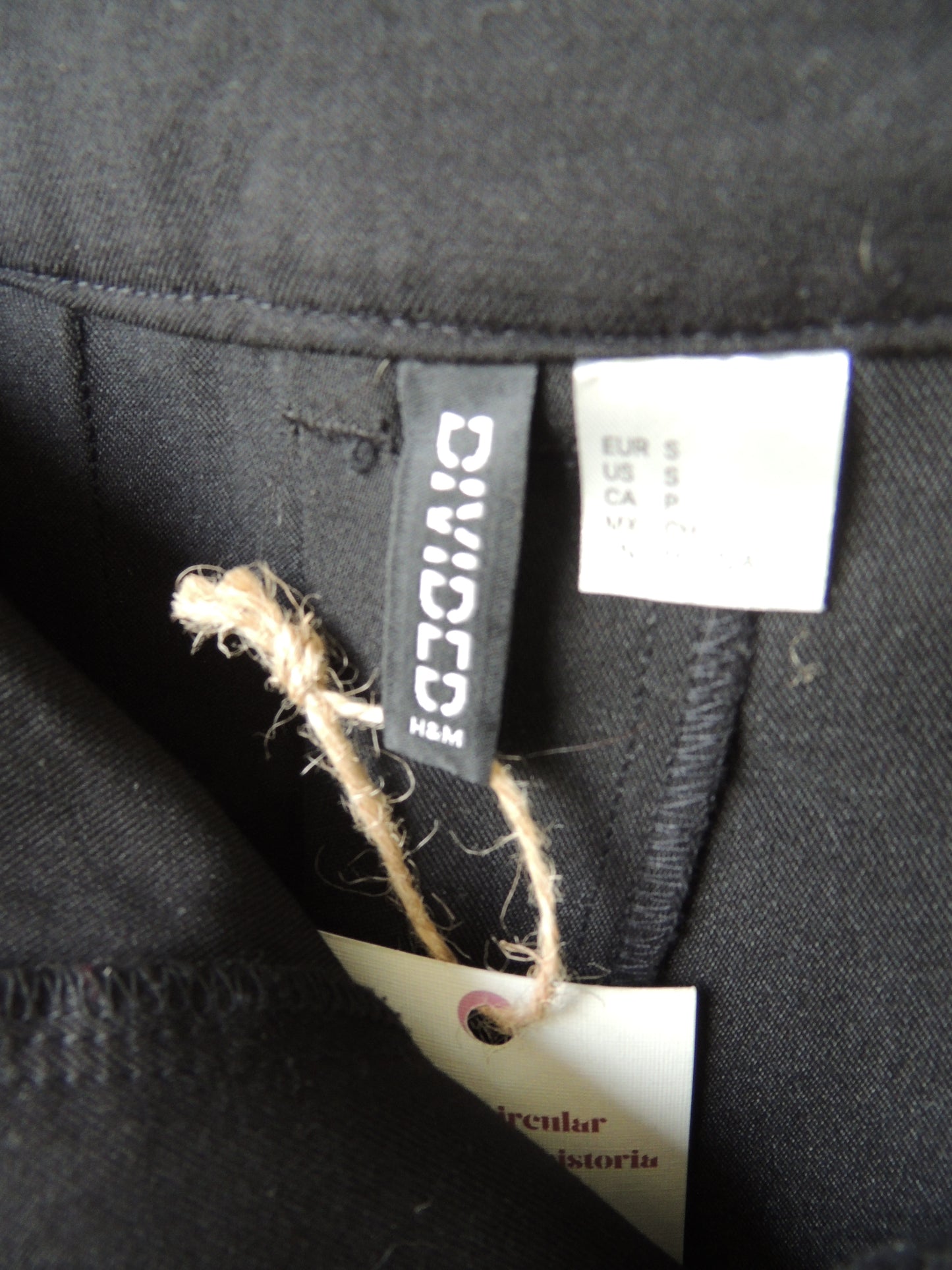 Pollera tableada H&M, talle S negra